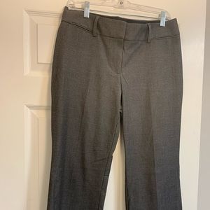 Solid gray LOFT Juliet 8 petite dress pants